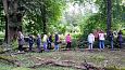 Tnu Otsason tutvustamas Heino Kiige poolt rajatud Lpe park.. | Dendroloogia Seltsi suvepevad 30